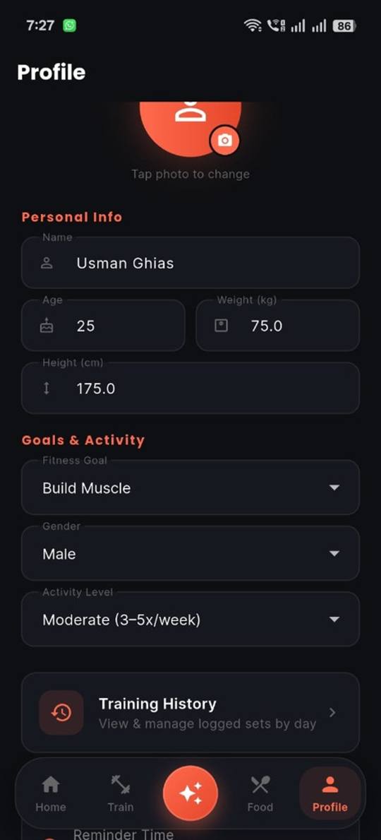 ForgeNFit Body Metrics